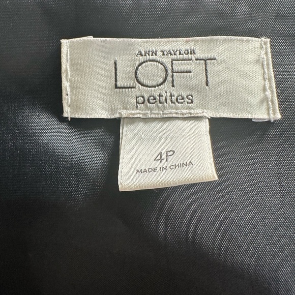 Ann Taylor Loft Dress Black Lace Strapless 4P - Picture 9 of 9